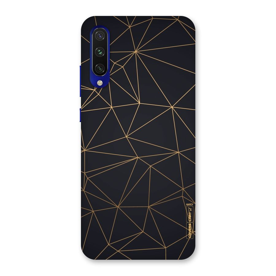 Black Golden Lines Back Case for Mi A3