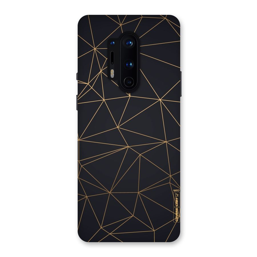 Black Golden Lines Back Case for OnePlus 8 Pro