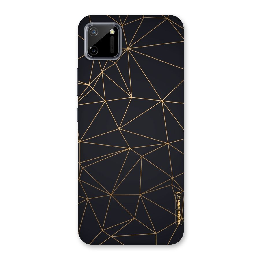 Black Golden Lines Back Case for Realme C11