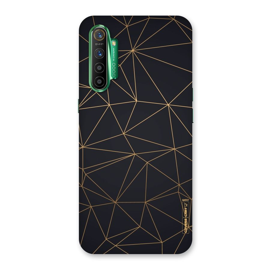 Black Golden Lines Back Case for Realme X2