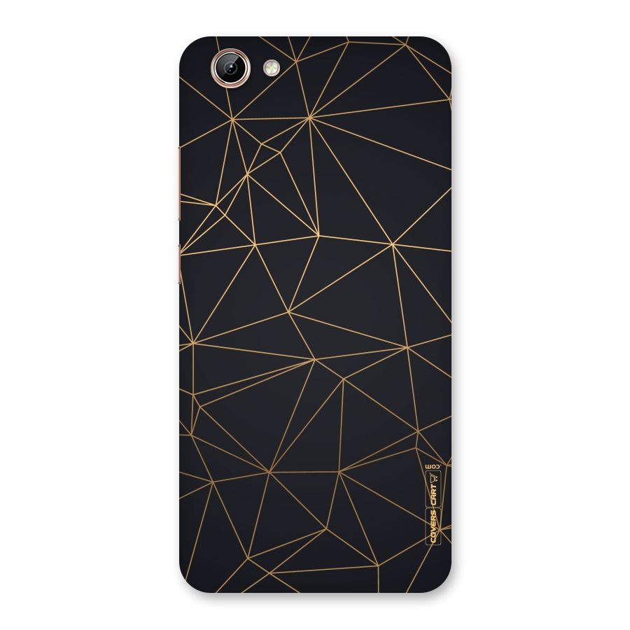 Black Golden Lines Back Case for Vivo Y71i
