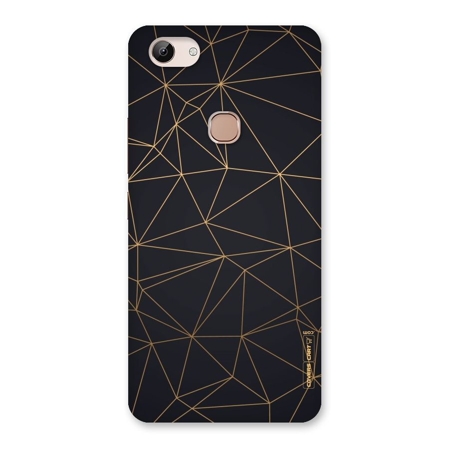 Black Golden Lines Back Case for Vivo Y83