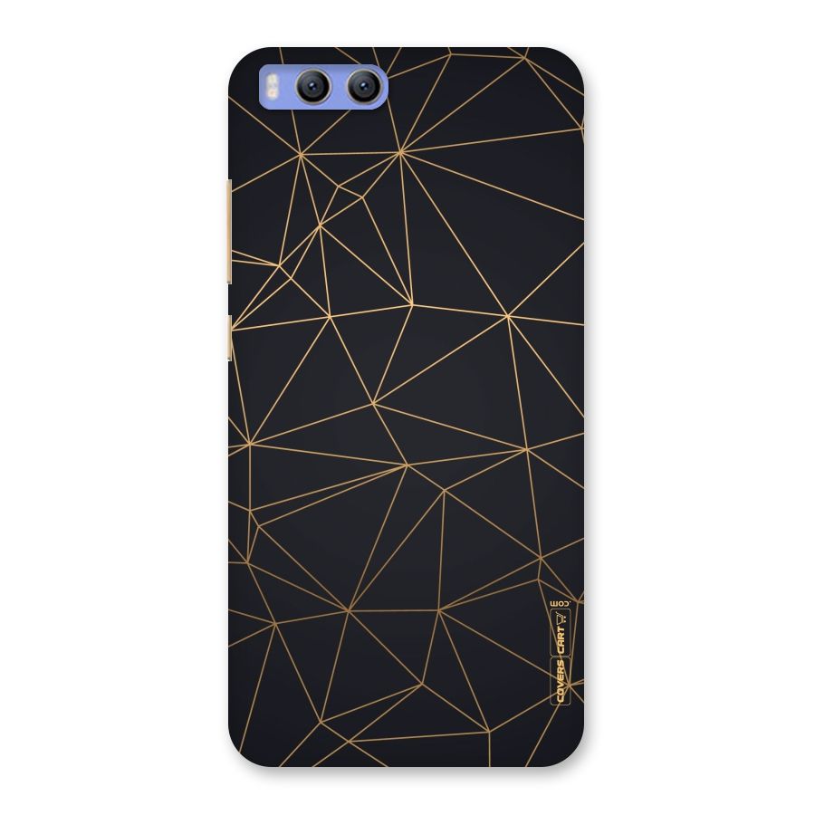 Black Golden Lines Back Case for Xiaomi Mi 6