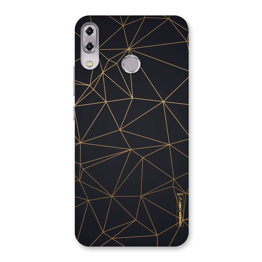 Black Golden Lines Back Case for Zenfone 5Z