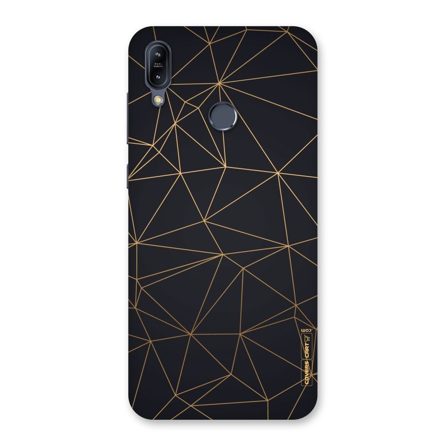 Black Golden Lines Back Case for Zenfone Max M2