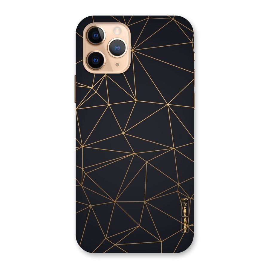 Black Golden Lines Back Case for iPhone 11 Pro