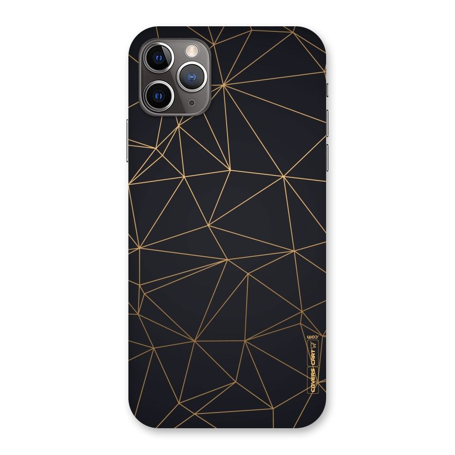 Black Golden Lines Back Case for iPhone 11 Pro Max