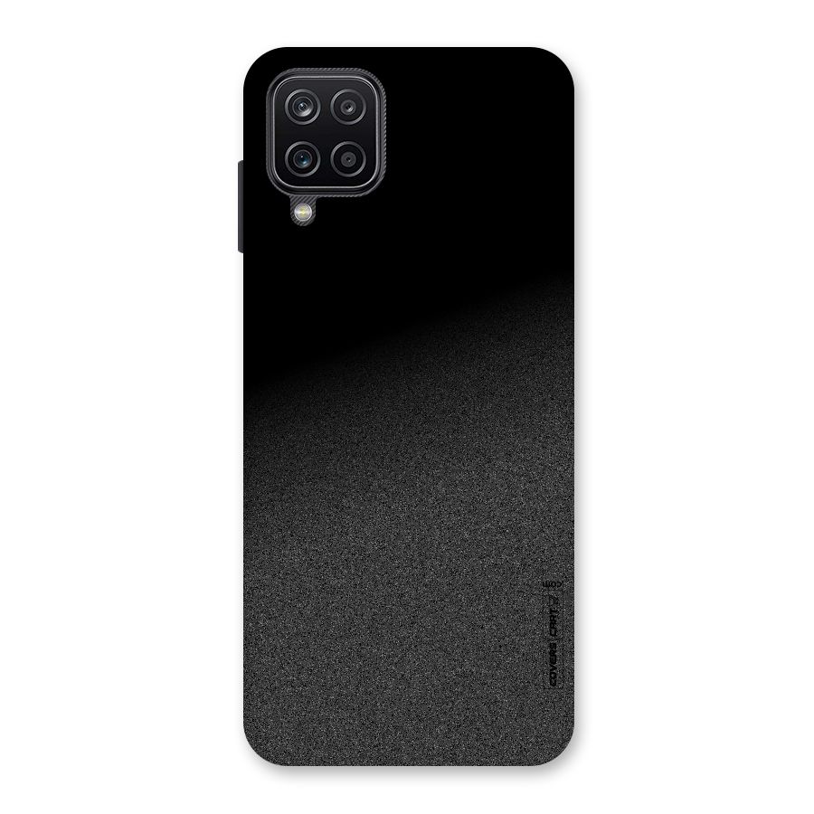 Black Grey Noise Fusion Back Case for Galaxy A12