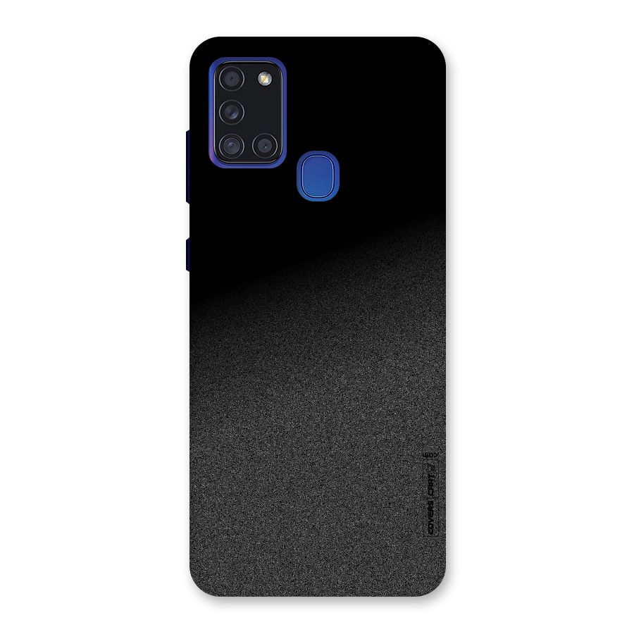 Black Grey Noise Fusion Back Case for Galaxy A21s