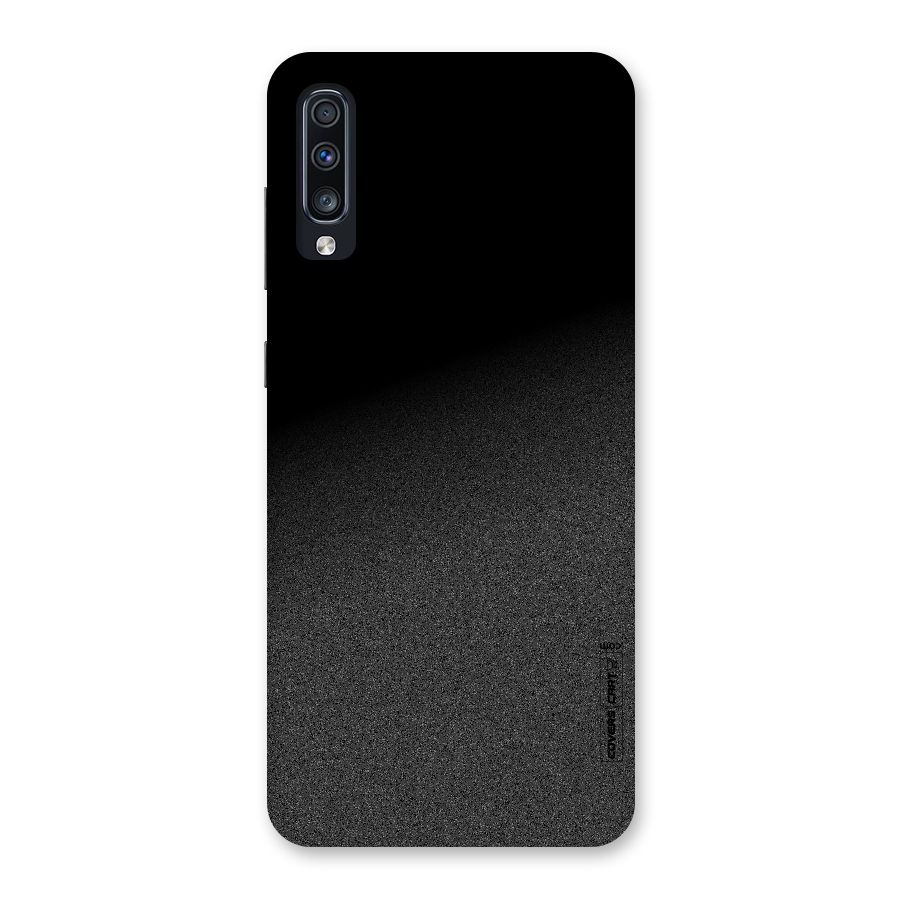 Black Grey Noise Fusion Back Case for Galaxy A70s