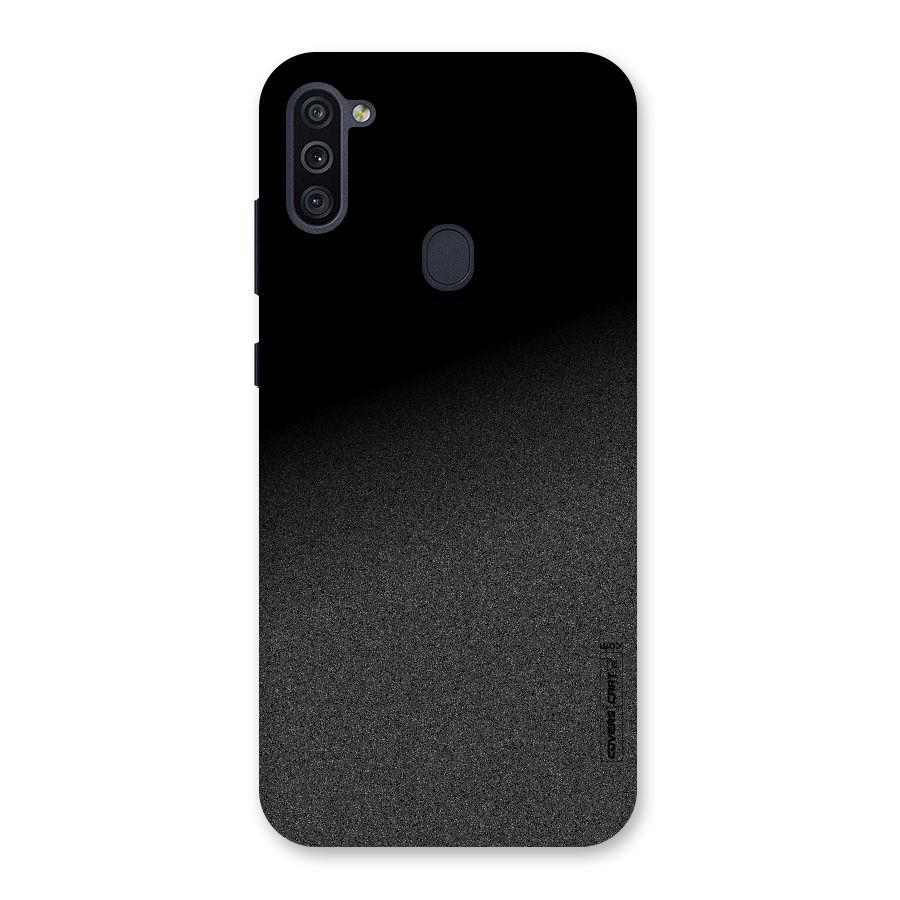 Black Grey Noise Fusion Back Case for Galaxy M11