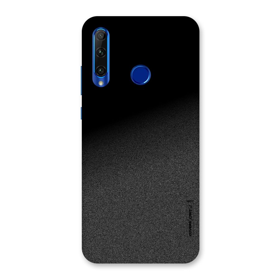 Black Grey Noise Fusion Back Case for Honor 20i