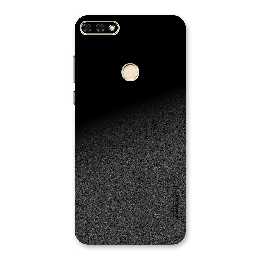 Black Grey Noise Fusion Back Case for Honor 7A