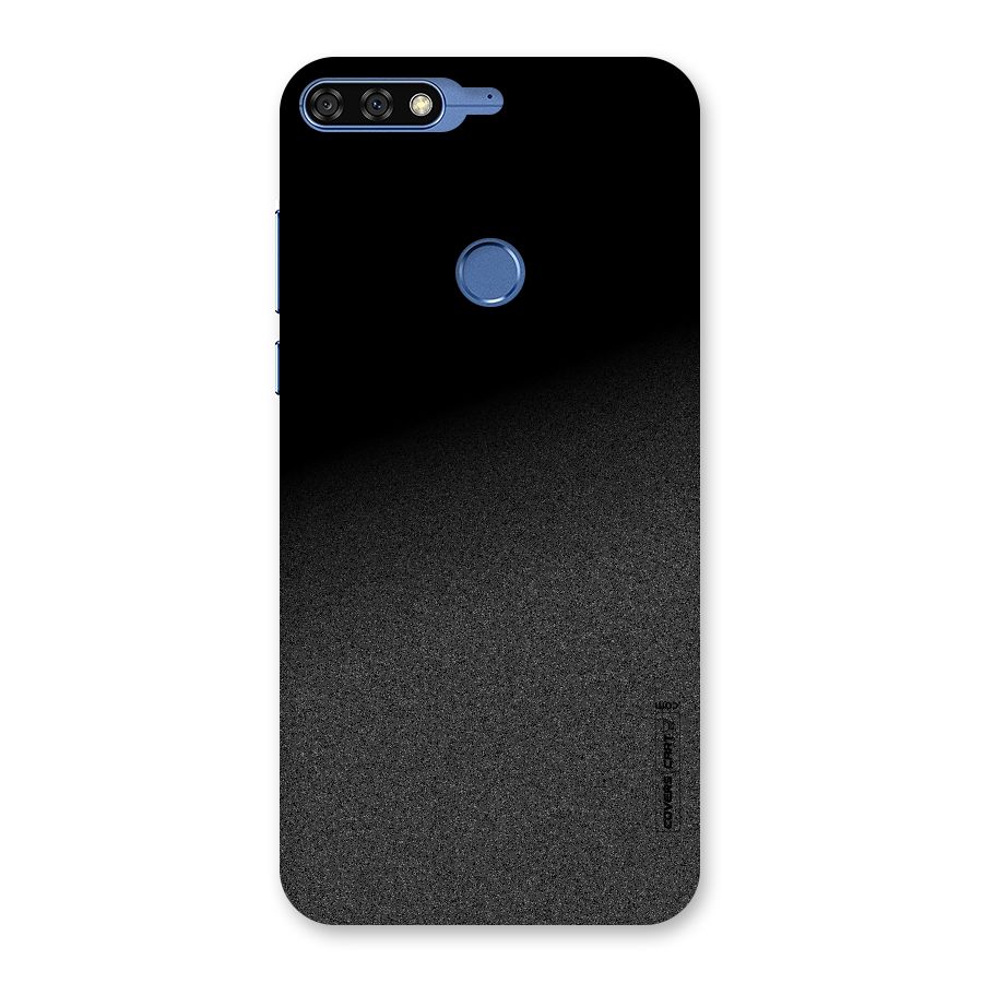 Black Grey Noise Fusion Back Case for Honor 7C