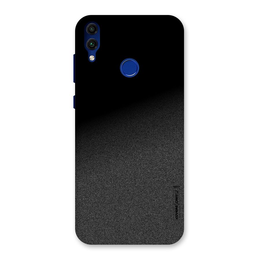 Black Grey Noise Fusion Back Case for Honor 8C