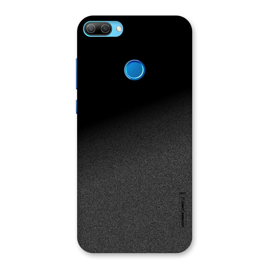 Black Grey Noise Fusion Back Case for Honor 9N