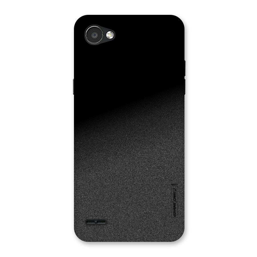 Black Grey Noise Fusion Back Case for LG Q6