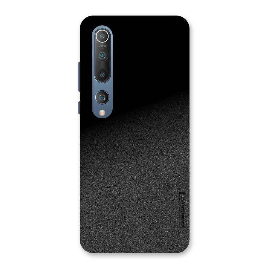 Black Grey Noise Fusion Back Case for Mi 10