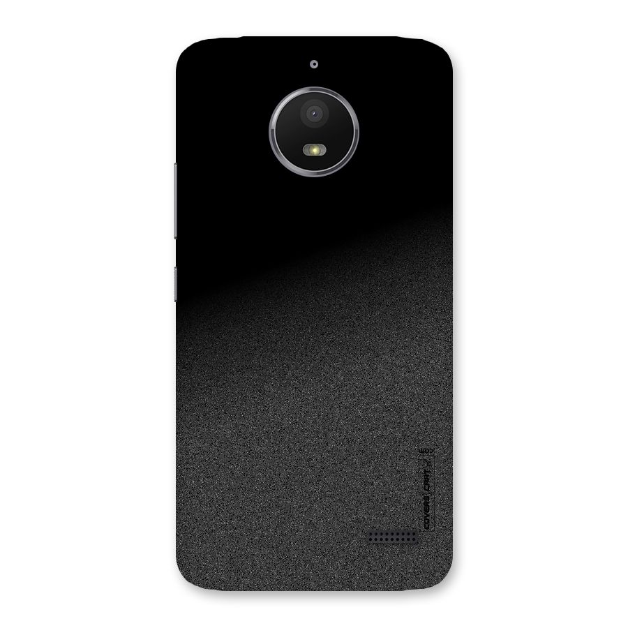 Black Grey Noise Fusion Back Case for Moto E4