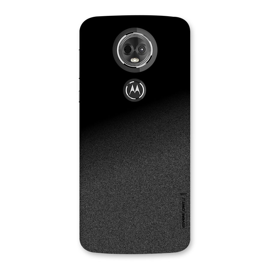 Black Grey Noise Fusion Back Case for Moto E5 Plus