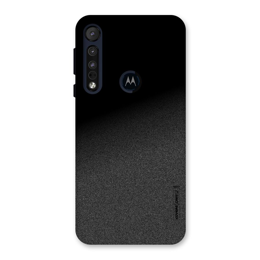 Black Grey Noise Fusion Back Case for Motorola One Macro