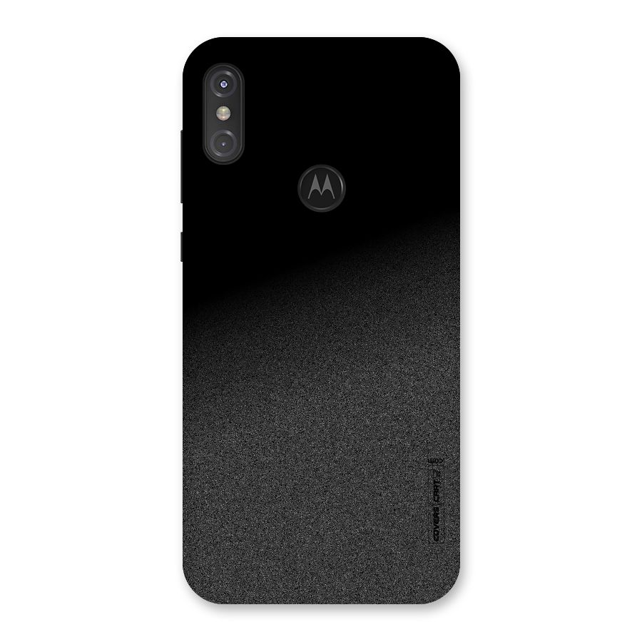 Black Grey Noise Fusion Back Case for Motorola One Power