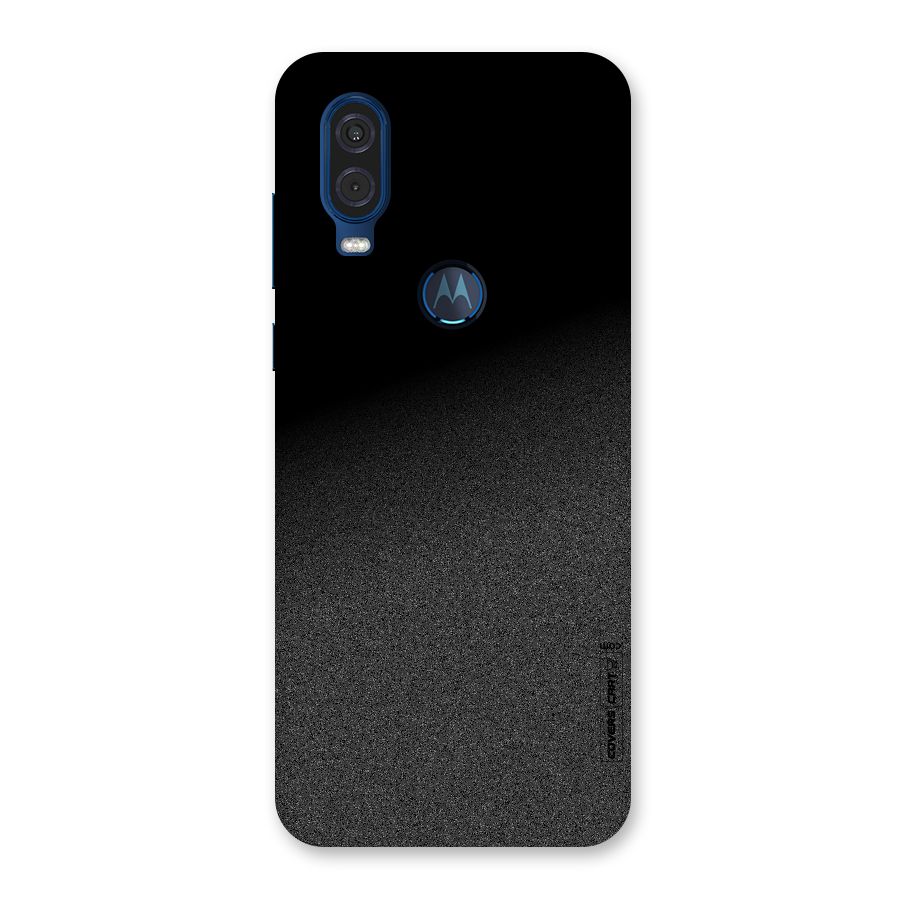 Black Grey Noise Fusion Back Case for Motorola One Vision