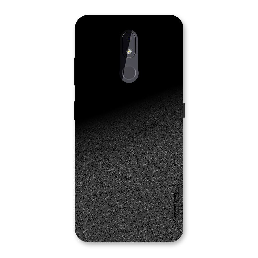 Black Grey Noise Fusion Back Case for Nokia 3.2