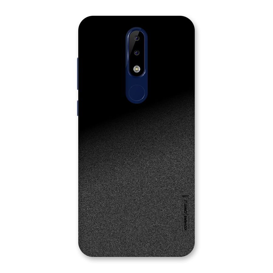 Black Grey Noise Fusion Back Case for Nokia 5.1 Plus