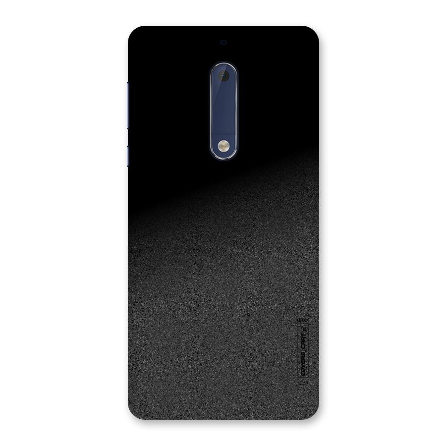 Black Grey Noise Fusion Back Case for Nokia 5