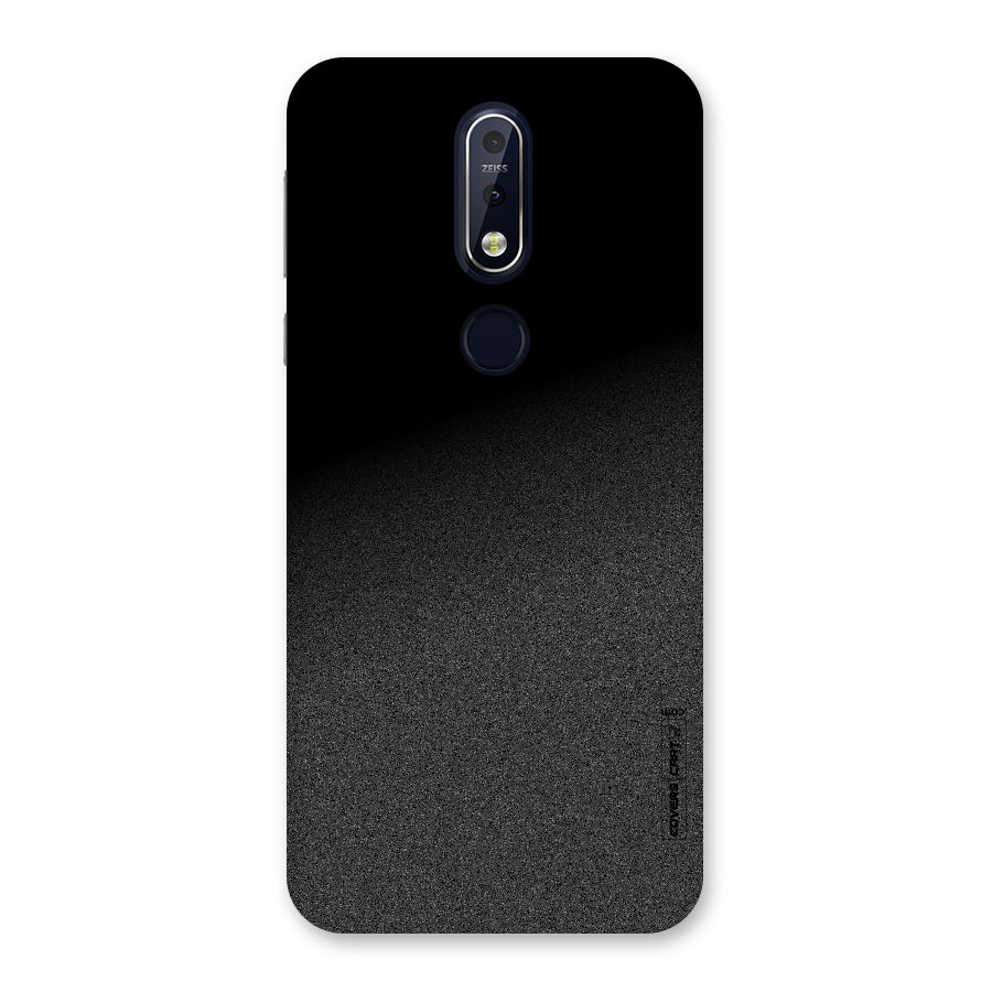 Black Grey Noise Fusion Back Case for Nokia 7.1