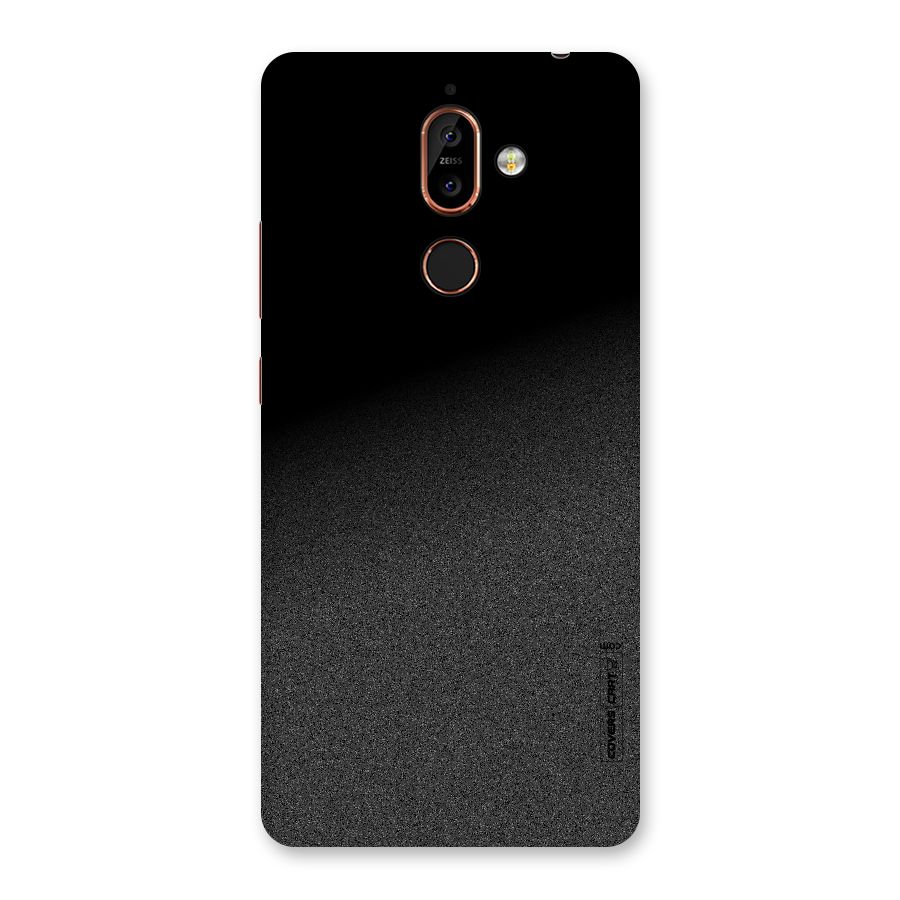 Black Grey Noise Fusion Back Case for Nokia 7 Plus