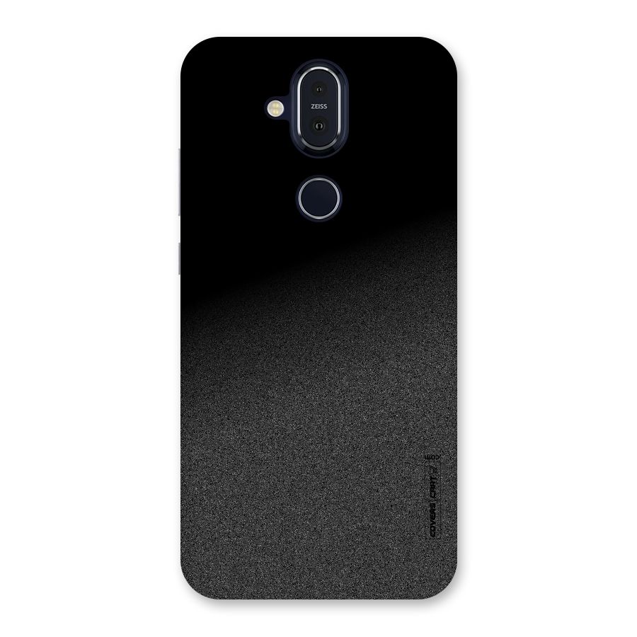 Black Grey Noise Fusion Back Case for Nokia 8.1