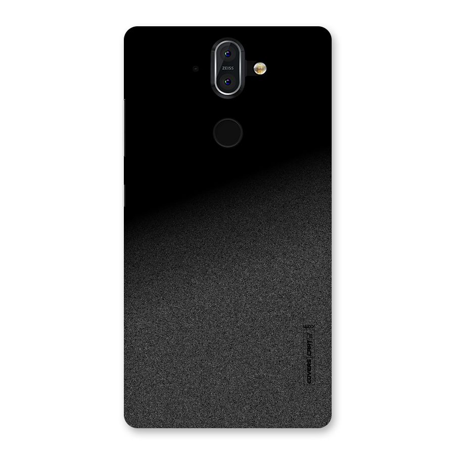 Black Grey Noise Fusion Back Case for Nokia 8 Sirocco