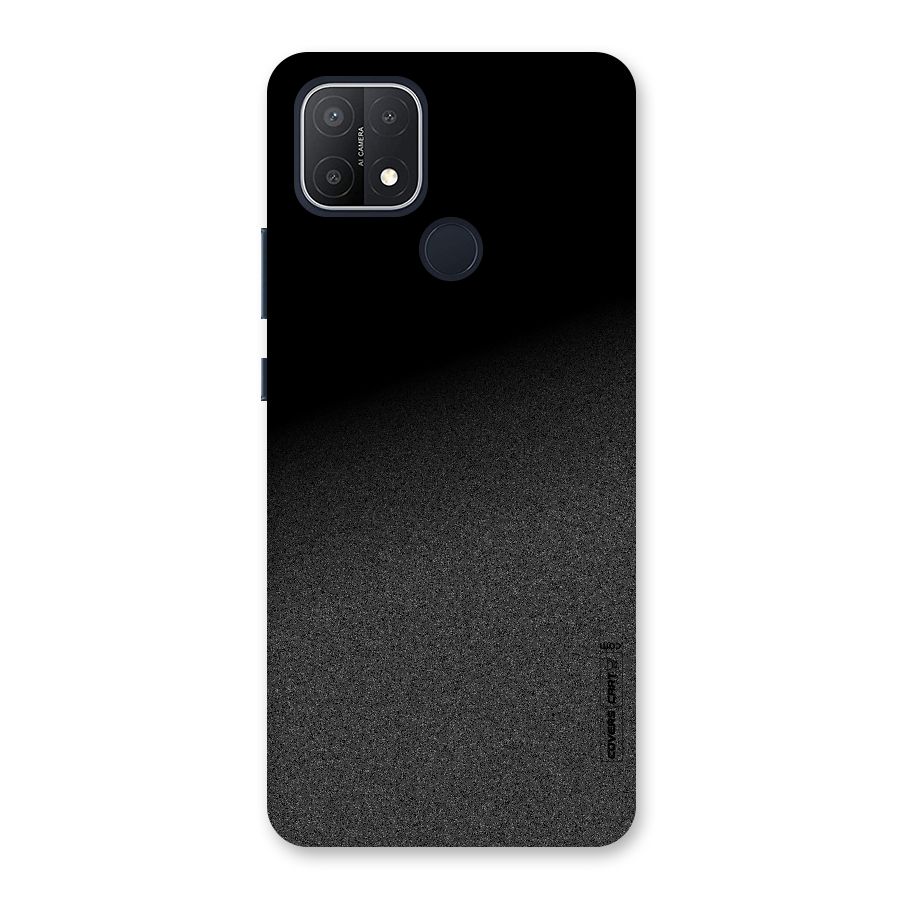 Black Grey Noise Fusion Back Case for Oppo A15s