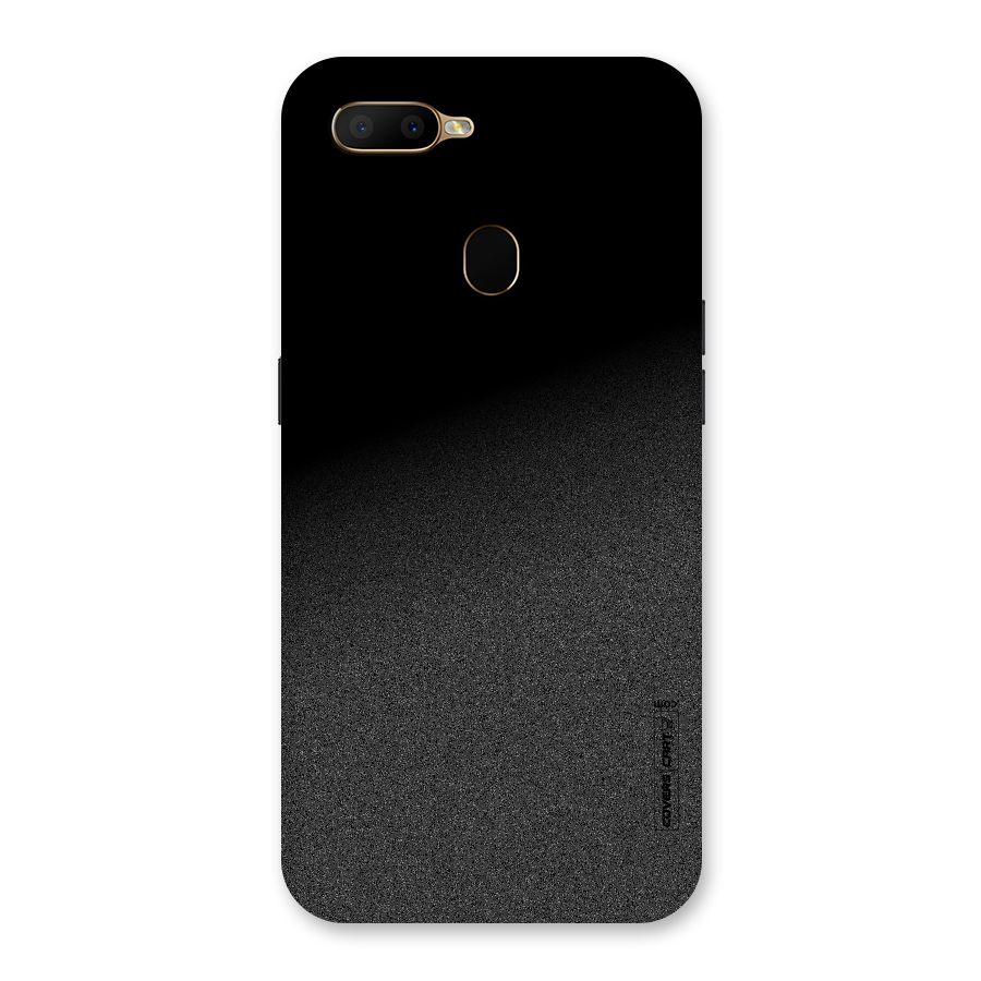 Black Grey Noise Fusion Back Case for Oppo A5s