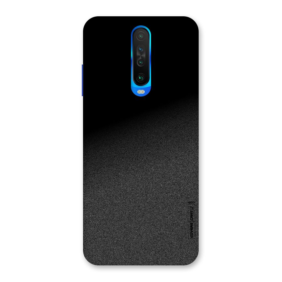 Black Grey Noise Fusion Back Case for Poco X2