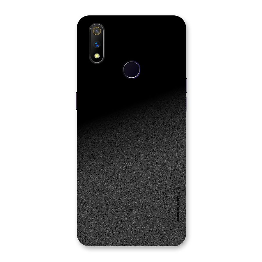 Black Grey Noise Fusion Back Case for Realme 3 Pro