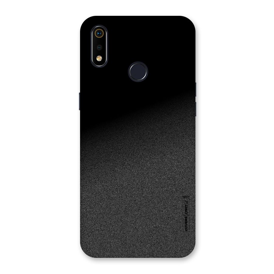 Black Grey Noise Fusion Back Case for Realme 3i