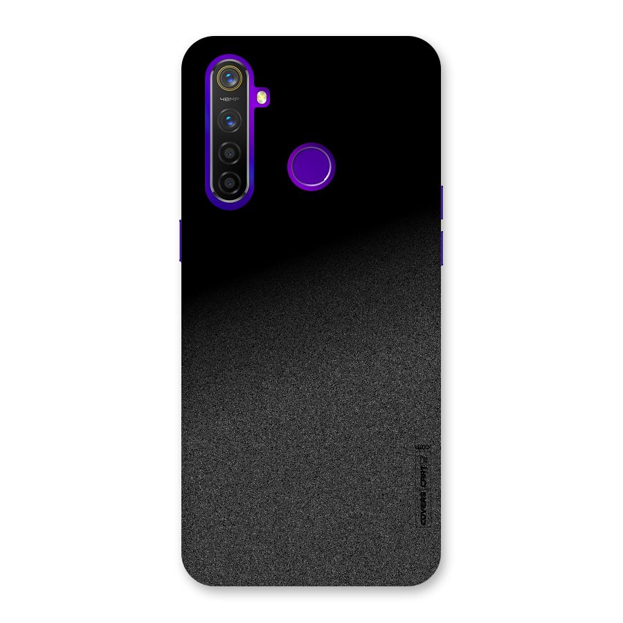 Black Grey Noise Fusion Back Case for Realme 5 Pro
