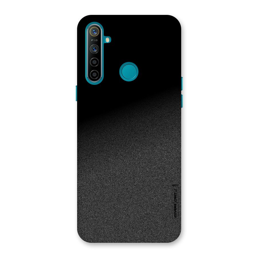 Black Grey Noise Fusion Back Case for Realme 5i