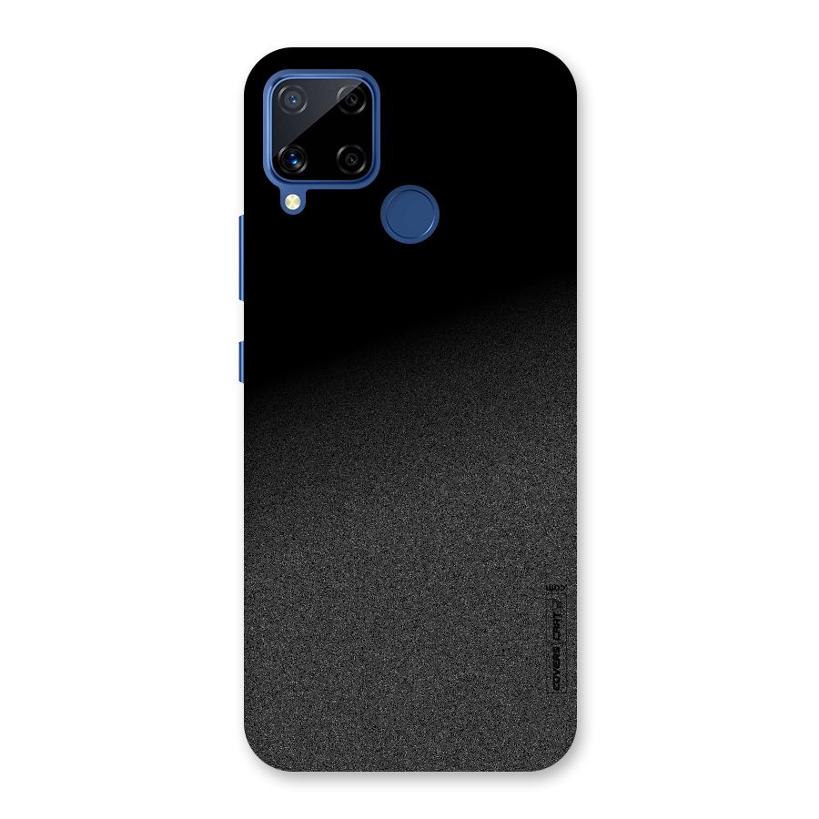 Black Grey Noise Fusion Back Case for Realme C15