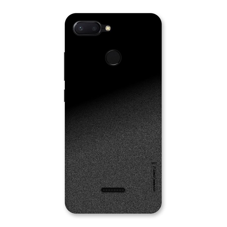 Black Grey Noise Fusion Back Case for Redmi 6