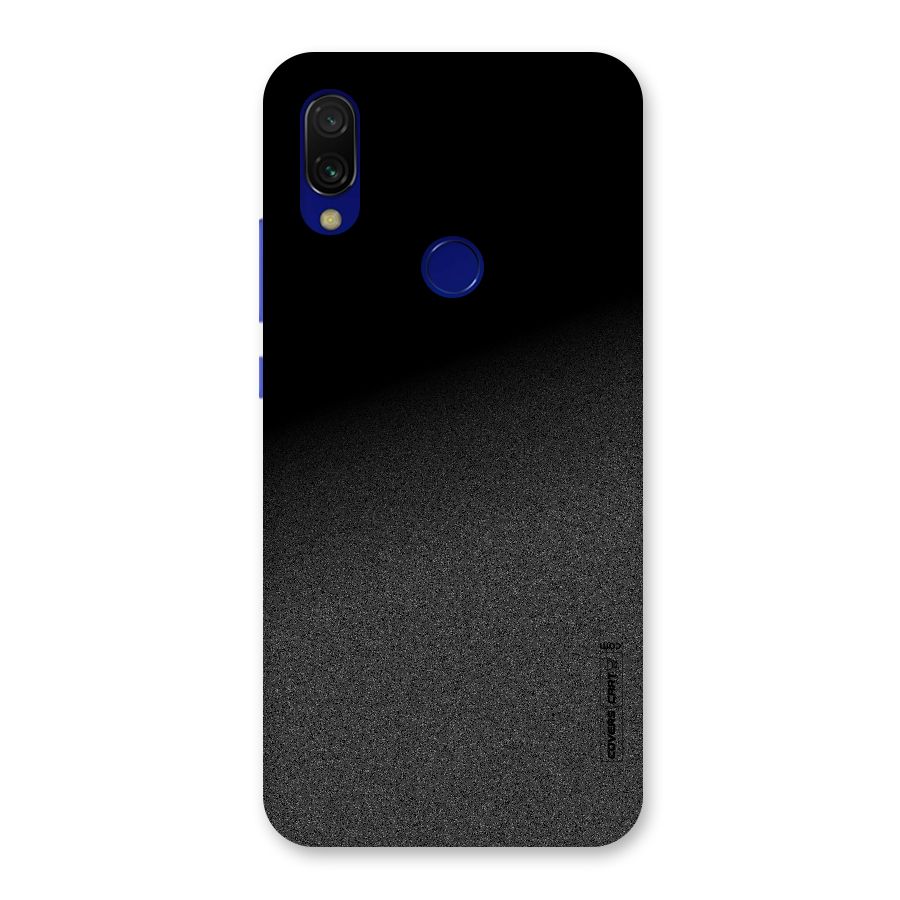 Black Grey Noise Fusion Back Case for Redmi 7