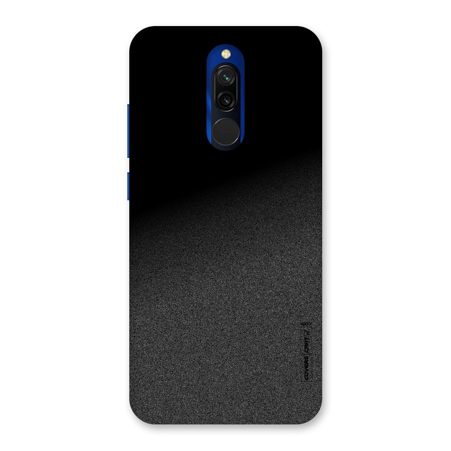 Black Grey Noise Fusion Back Case for Redmi 8