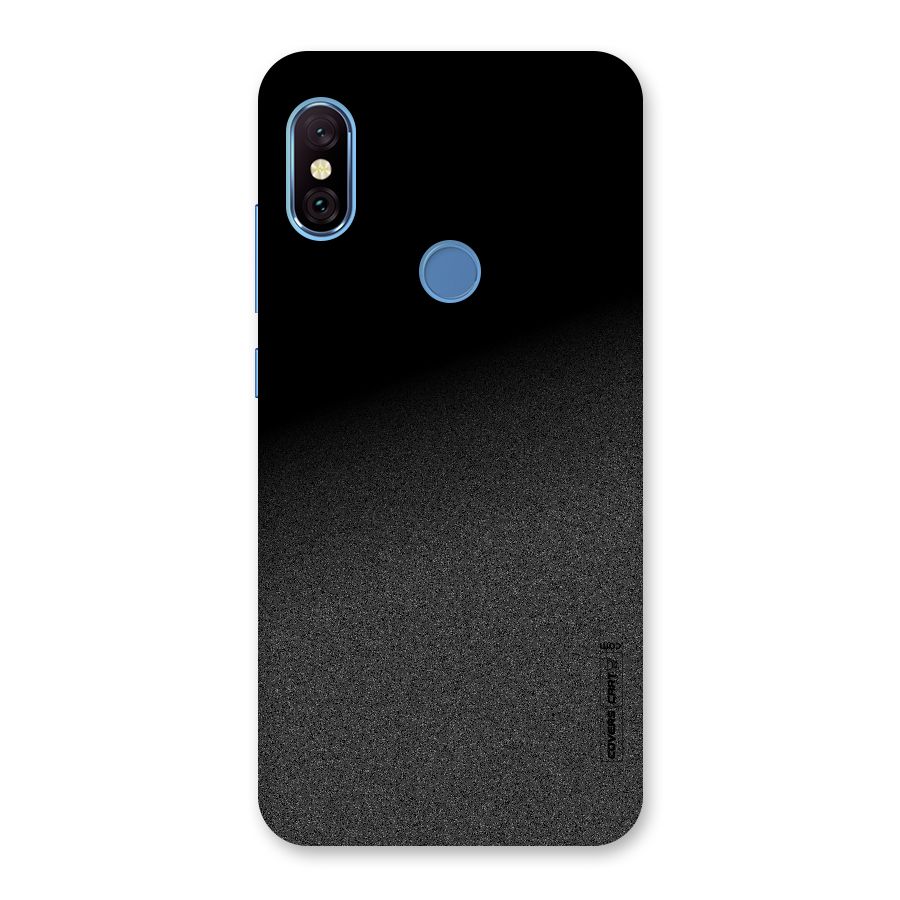 Black Grey Noise Fusion Back Case for Redmi Note 6 Pro