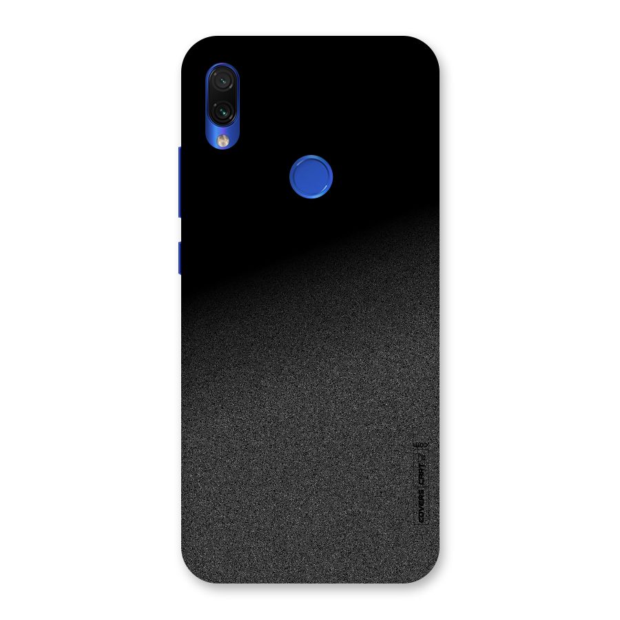 Black Grey Noise Fusion Back Case for Redmi Note 7S