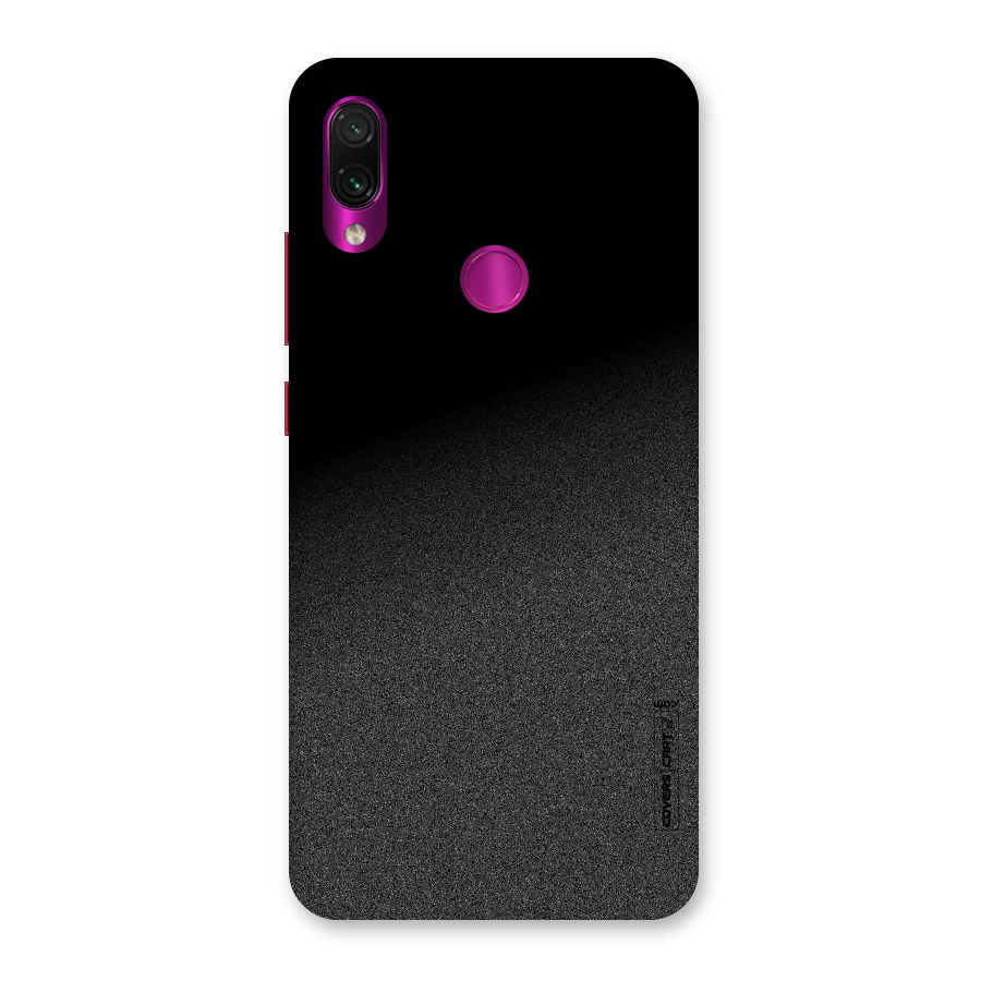 Black Grey Noise Fusion Back Case for Redmi Note 7 Pro