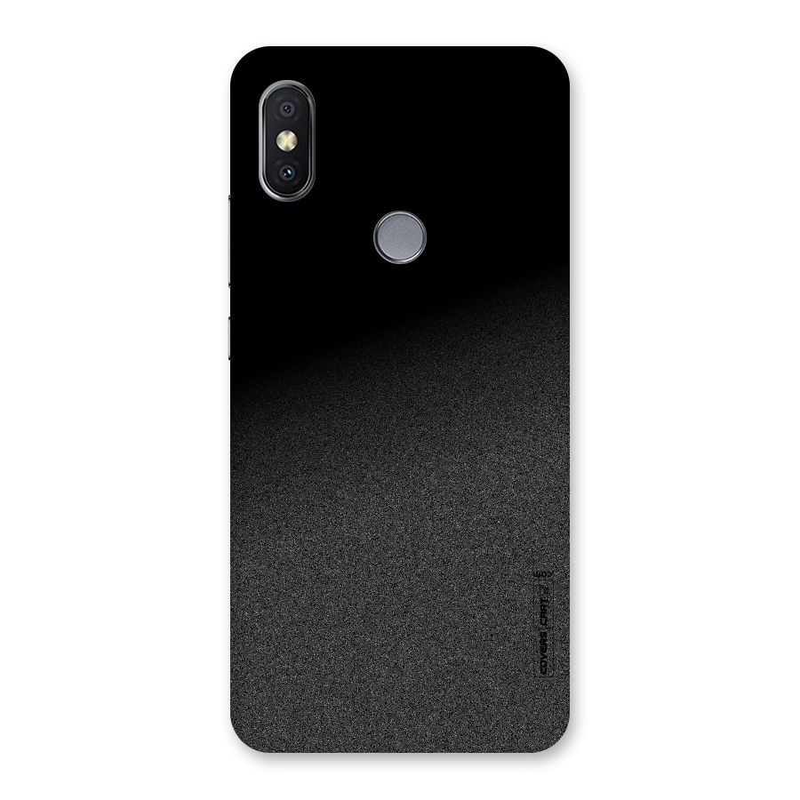 Black Grey Noise Fusion Back Case for Redmi Y2