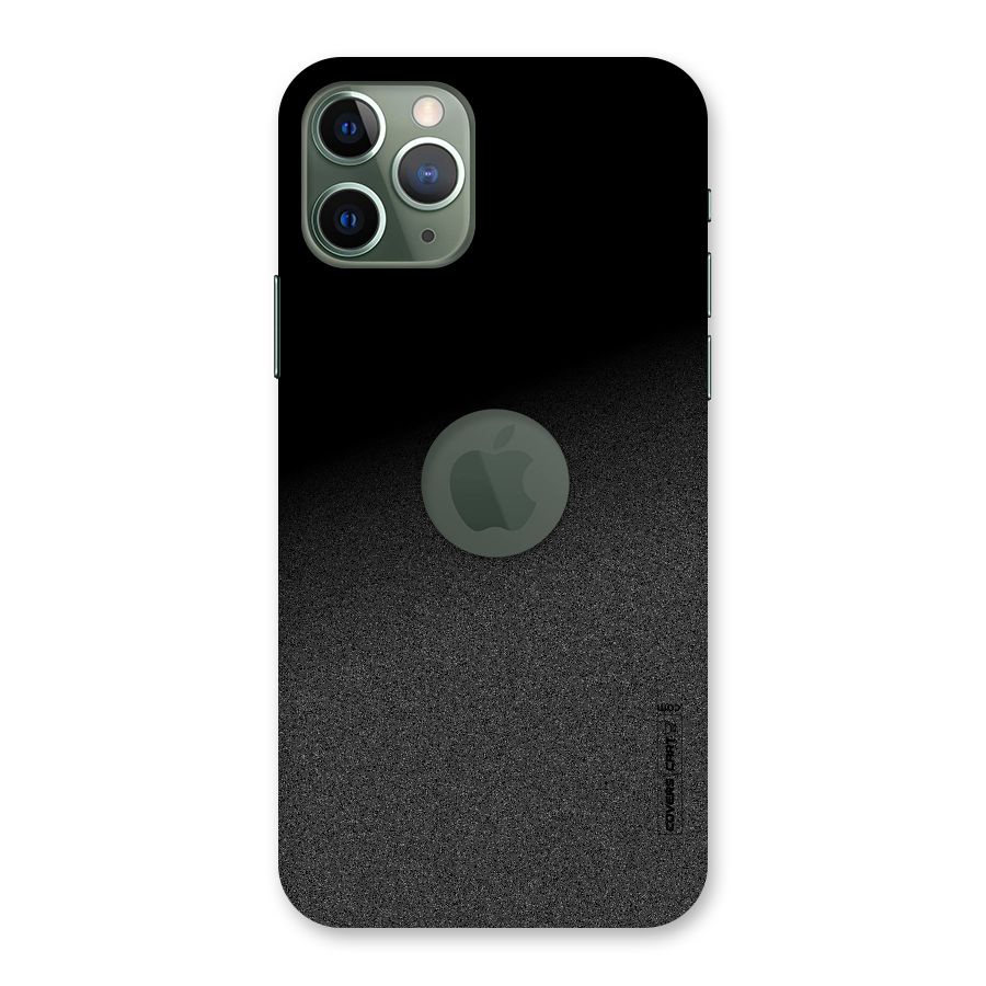 Black Grey Noise Fusion Back Case for iPhone 11 Pro Logo  Cut